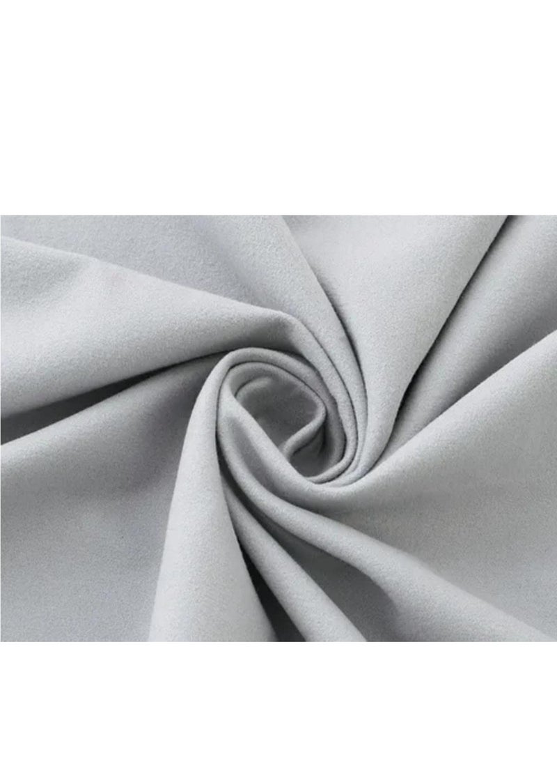 SpireHues - SpireHues Microfiber Travel Gym Towels Fast Drying Compact Beach Towel Light Weight Camping Towels Large Bath Sheet, 2 Packs (40x80cm+76x152cm), Grey - Image 1