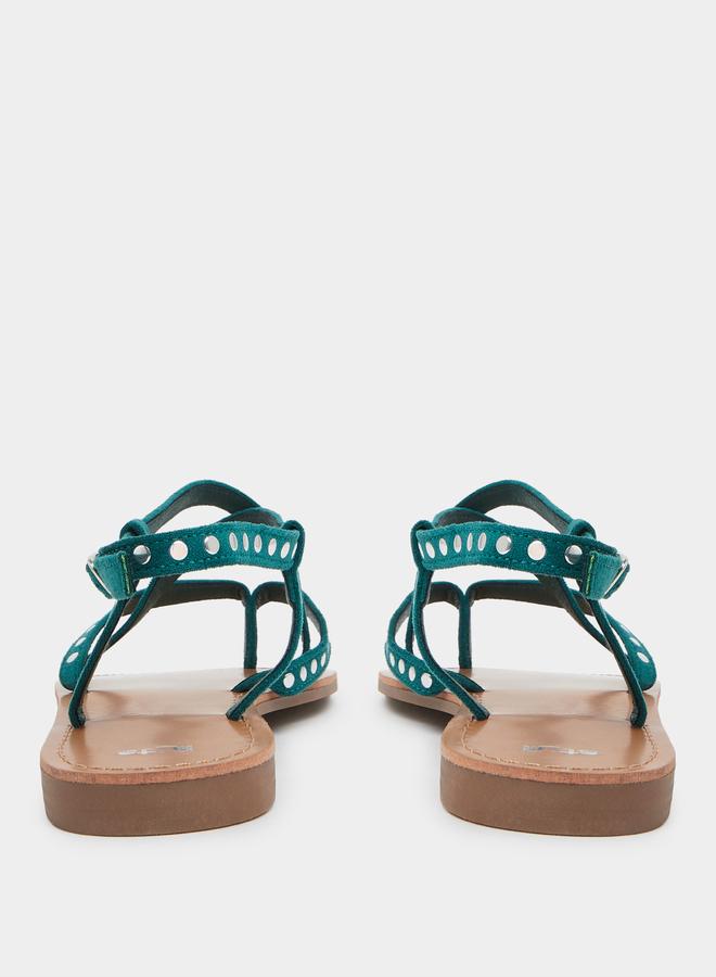 Styli Studded Flat Sandals - Image 2