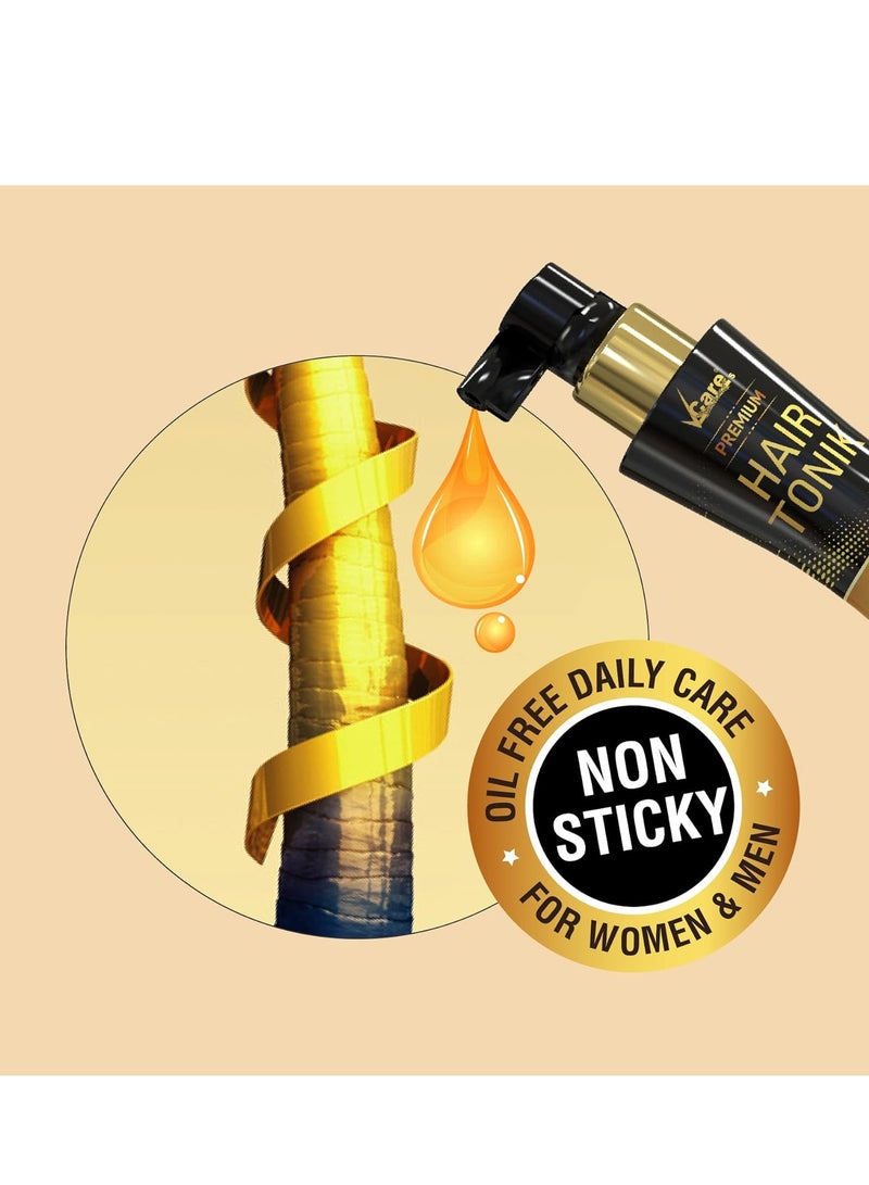 VCare Day Night Hair Tonic with Castor Oil and Olive Leaf Extract for All Hair Type 100ml Pack of 1 - Image 5