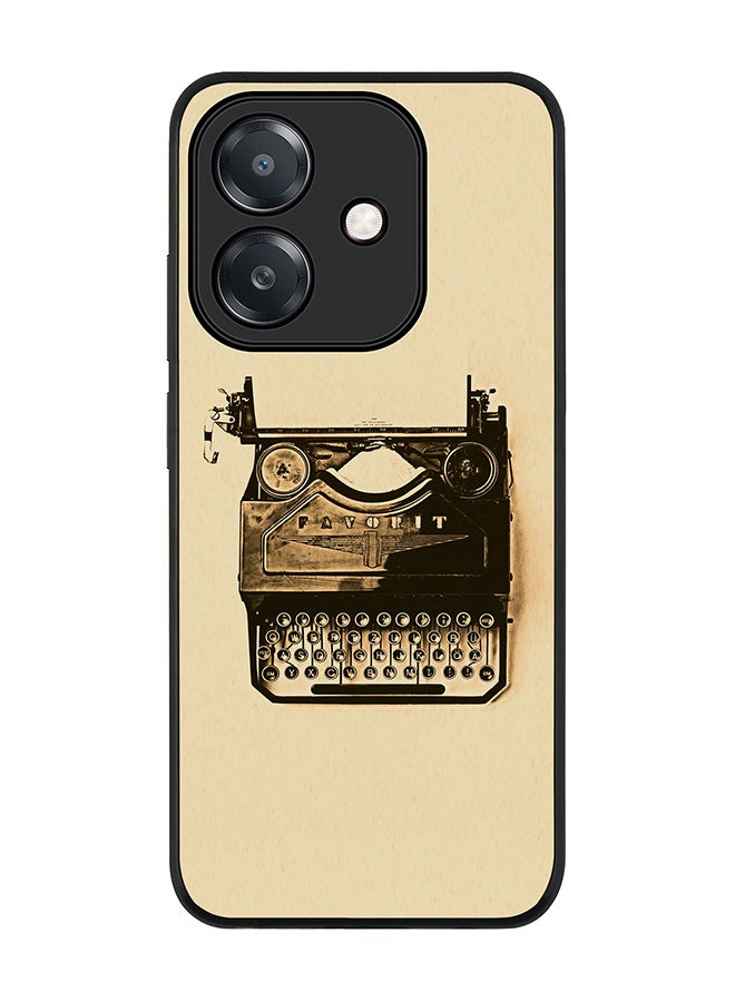 Stylizedd For Oppo A60 5G / A3 5G / A3x 5G Case,Slim fit Camera Protection, Shockproof Thin Phone cover - Typewriter - Image 1