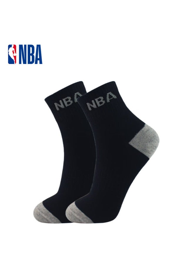 إن بي أيه جوارب NBA للرجال، منتصف الساق، جوارب صيفية عادية للأعمال والرياضة، جوارب كرة مريحة بدون لحام من قطن ممشط، 6 أزواج - Image 2