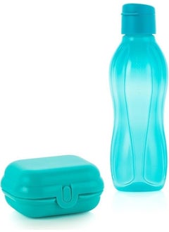 Tupperware Eco Bottle Drinker 500ML Blue & Eco+ Mini Carrying Container  - Image 2