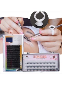 EBANKU Eyelashes Extension Kit, EBANKU 19PCS Lashes Extension Practice Exercise Set, Mannequin Training Makeup False Eyelashes Extension Glue Tool With Bag For Makeup Practice Eye Lashes Graft  - Image 5
