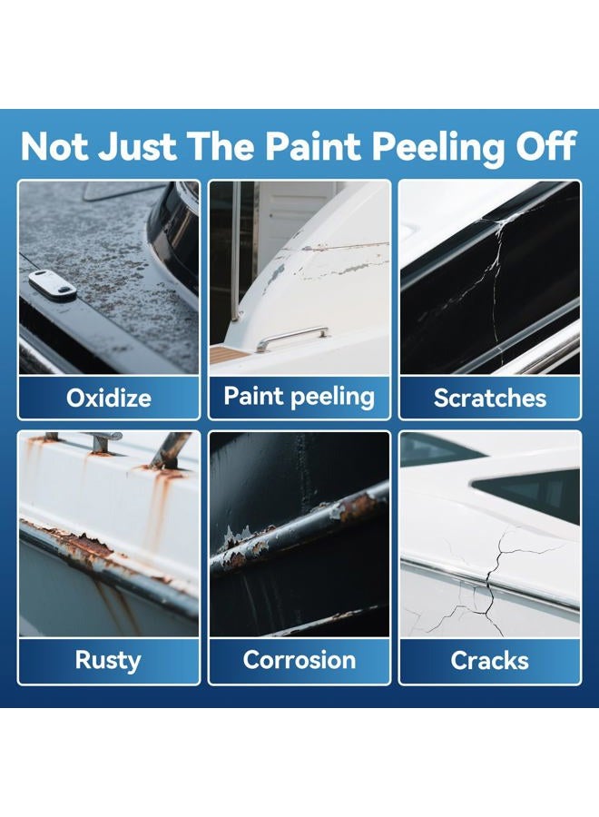 SENVEN Boat Paint White Touch Up Pen High-Gloss Boat Scratch Repair Marine Topside Wet Edge Bottom Enamel Marine Repair for Boats, Wood, Fiberglass, Aluminum, Metals Water-Based 30ml - Image 4