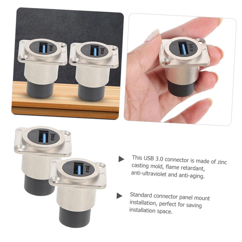 موصل USB من النوع D من STOBAZA، للتثبيت على اللوحة، لتوصيل أجهزة الكمبيوتر المحمولة. - Image 3