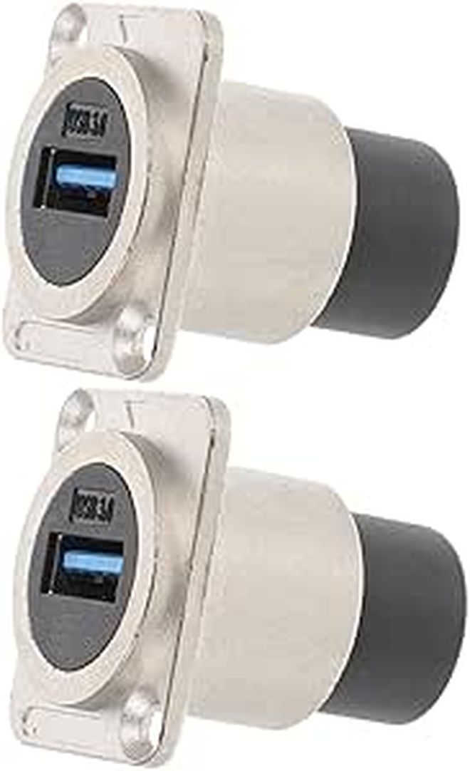 موصل USB من النوع D من STOBAZA، للتثبيت على اللوحة، لتوصيل أجهزة الكمبيوتر المحمولة. - Image 1