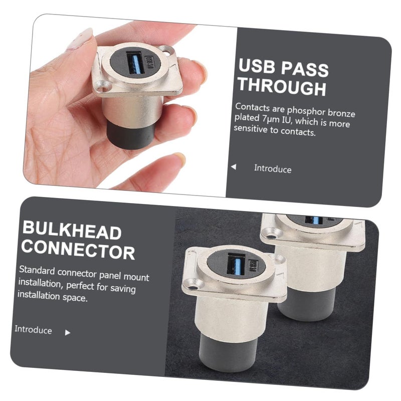 موصل USB من النوع D من STOBAZA، للتثبيت على اللوحة، لتوصيل أجهزة الكمبيوتر المحمولة. - Image 5