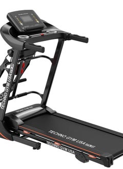 تيكنو چيم مشاية كهربائية امريكي USA * قدرة الموتور3.5 حصان. AC تشغيل 6 ساعات متواصل  ماركه techno gym  USA * السرعة(كم) 1-15كم 
