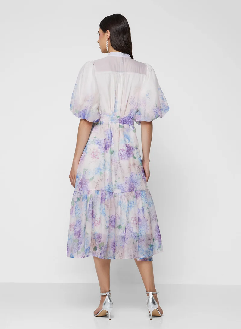 خزانة Floral Print Dress