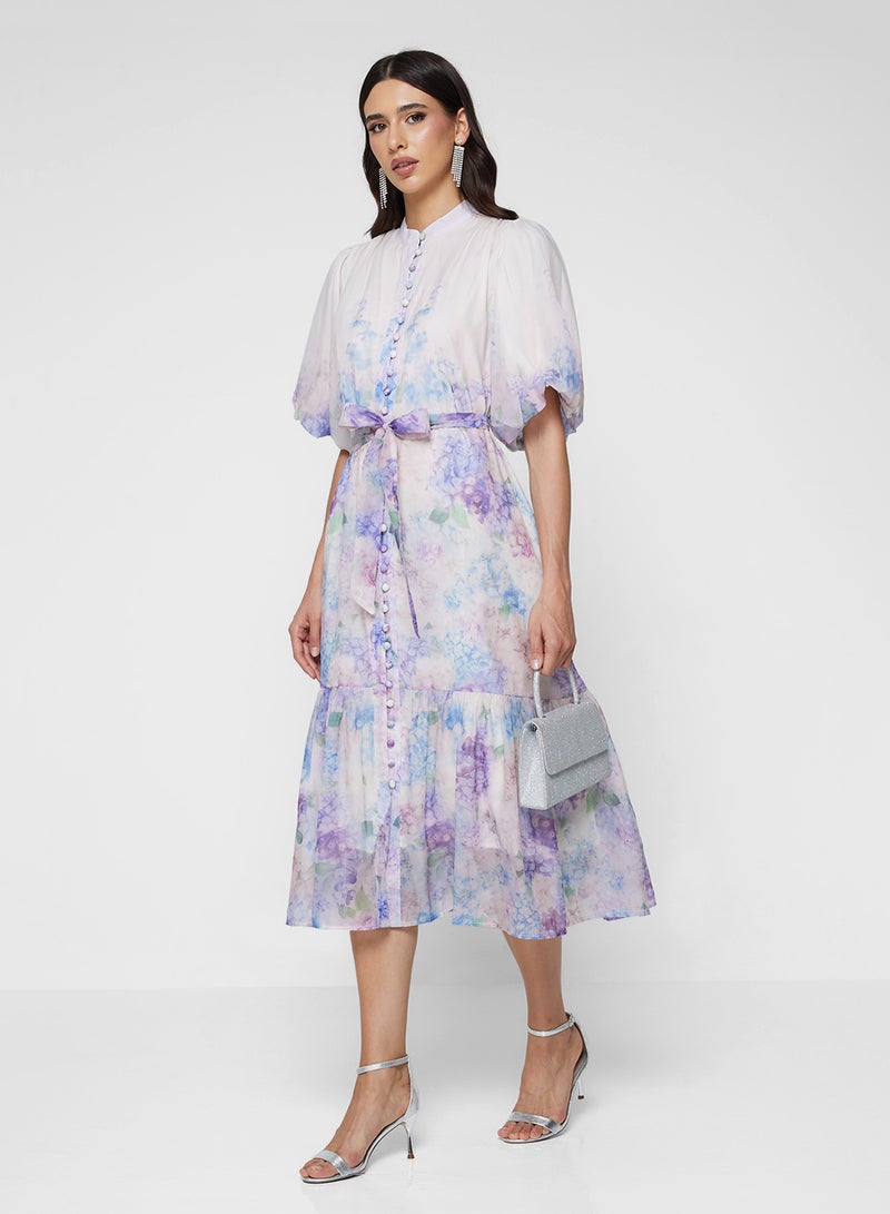 Khizana Floral Print Dress - Image 4