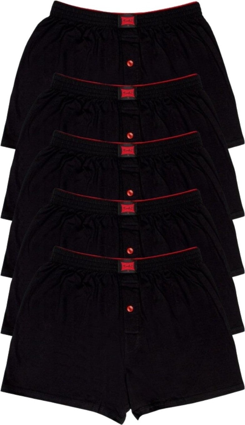 Tutku Combed Cotton Men's Boxer 5 Pack Comfortable Loose Cut