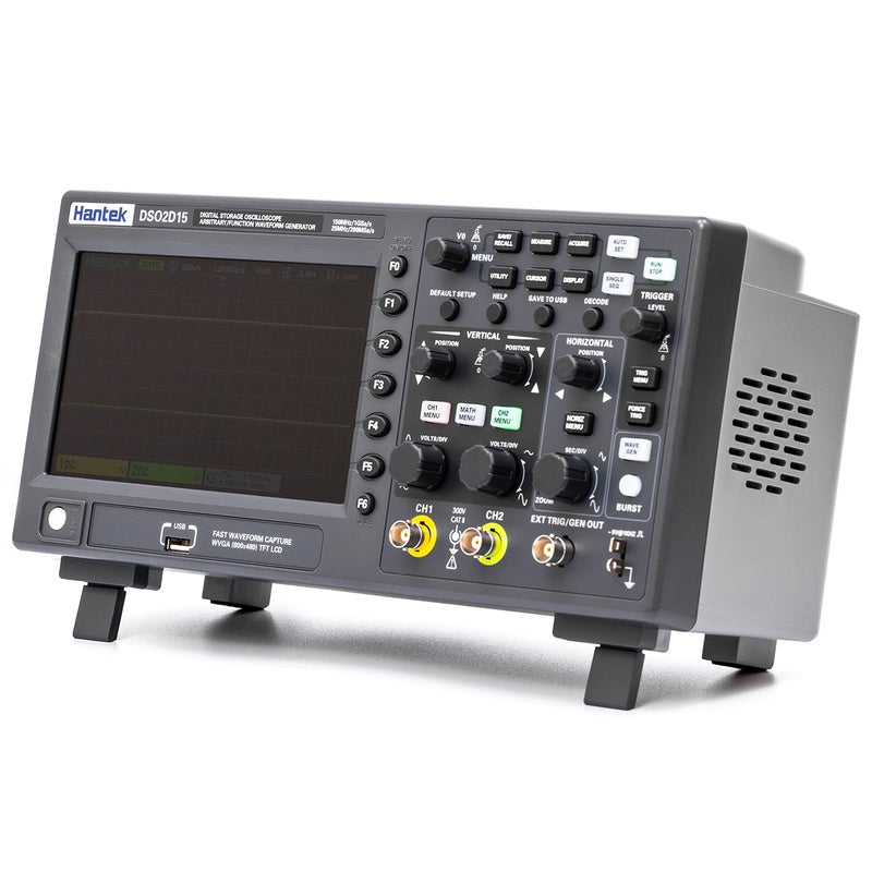 Hantek Hantek DSO2D15 Digital Storage Lab Oscilloscopes150MHz Bandwidth 2CH Dual Channel 1GSa/s 8M Memory Depth with 1CH Waveform Generator with High Voltage Probe  - Image 4