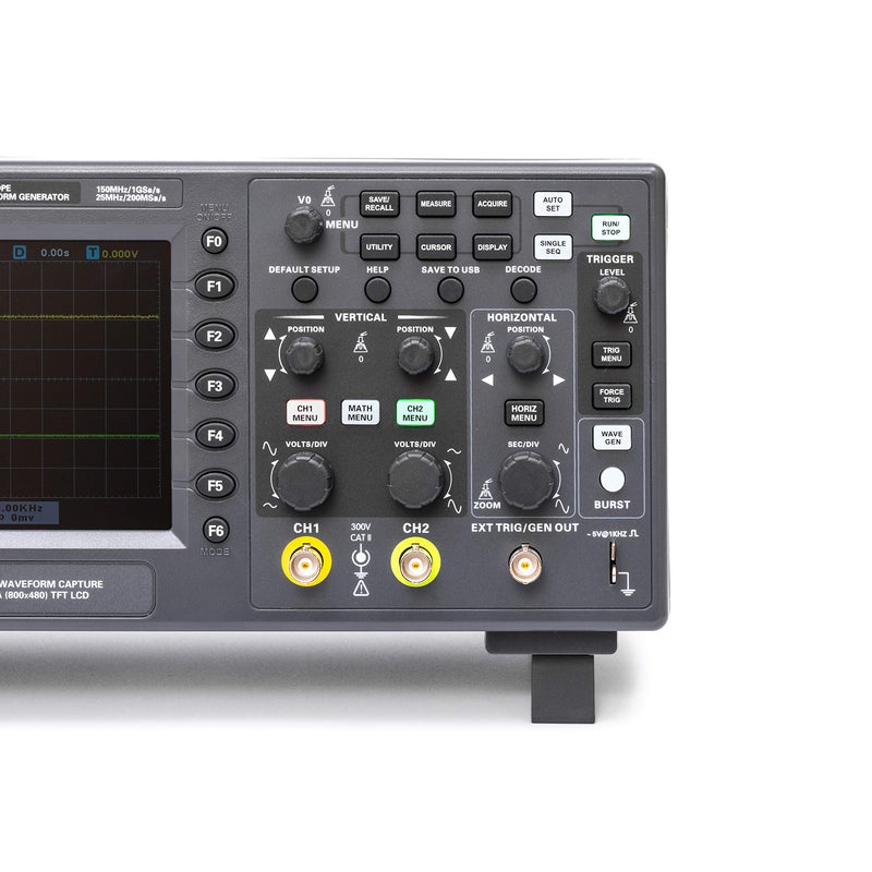 Hantek Hantek DSO2D15 Digital Storage Lab Oscilloscopes150MHz Bandwidth 2CH Dual Channel 1GSa/s 8M Memory Depth with 1CH Waveform Generator with High Voltage Probe  - Image 3