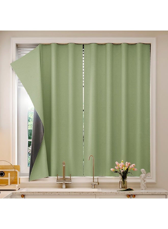 نامالو ستارة تعتيم 100%، ذاتية اللصق وقابلة للحمل، سهلة التركيب، حماية من الشمس، عزل حراري، حماية الخصوصية، طول قصير، مناسبة لأنواع مختلفة من الغرف، ستائر غرفة النوم، ديكور غرفة النوم، ستائر حديثة - Image 1