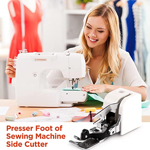 ONEVER Side Cutter Sewing Machine Presser Foot Feet Attachment Accessory for All Low Shank Singer Janome Brother, Overlock Machine Presser Foot - Image 2