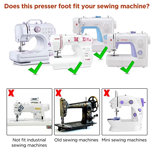ONEVER Side Cutter Sewing Machine Presser Foot Feet Attachment Accessory for All Low Shank Singer Janome Brother, Overlock Machine Presser Foot - Image 4
