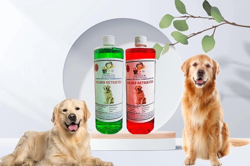 SWACCH Shampoo Specially FORMULATED for Golden Retriever 1 Litre Combo Pack of 2 NEEM ALOVERA Jasmine - Image 2