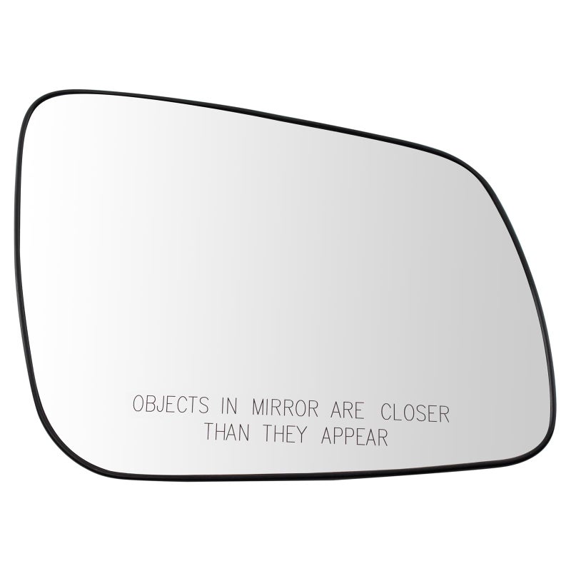 TRQ Right Passenger Side Mirror Glass Convex Snap On Clear Compatible with 20082014 Mitsubishi Lancer MI1325102