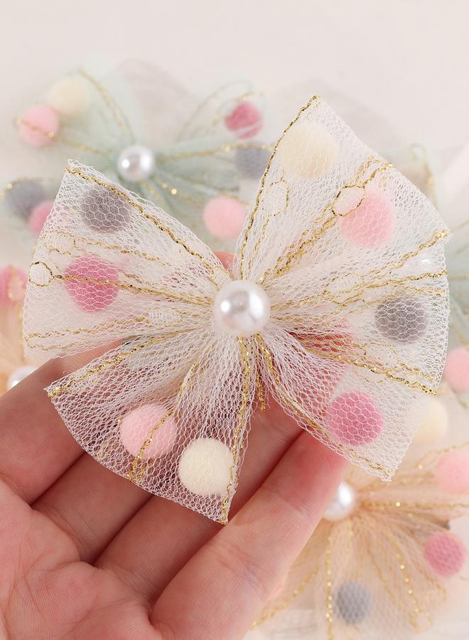 تايك تو طقم من 6 مشابك شعر مزينة بربطة وشبك ولؤلؤ صناعي - Image 1