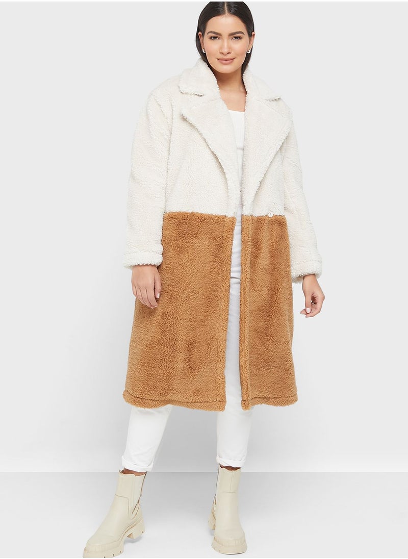 ONLY - Color Block Coat - Image 1