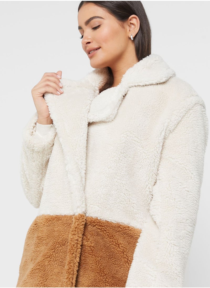 ONLY - Color Block Coat - Image 1