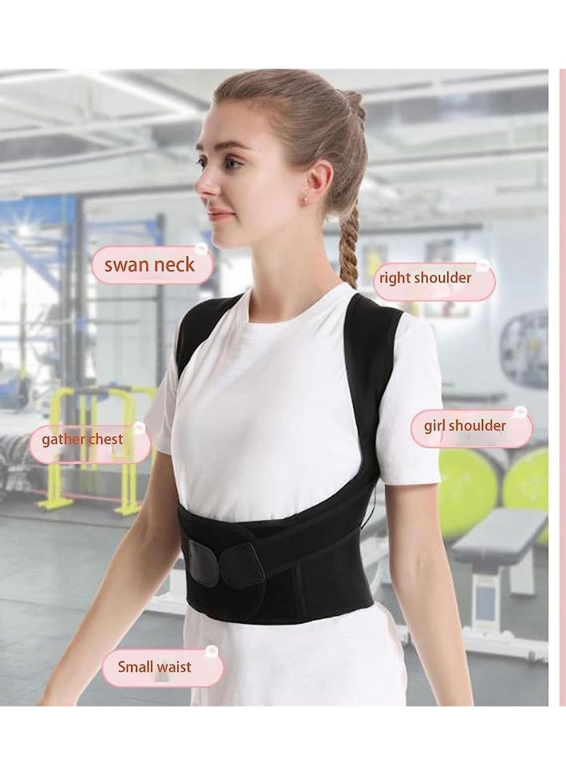 Back Brace Posture Corrector, Breathable Lightweight Strong Back Support Elastic Shoulder Back Straightener Posture Corrector for Keep Your Back Straight (M)