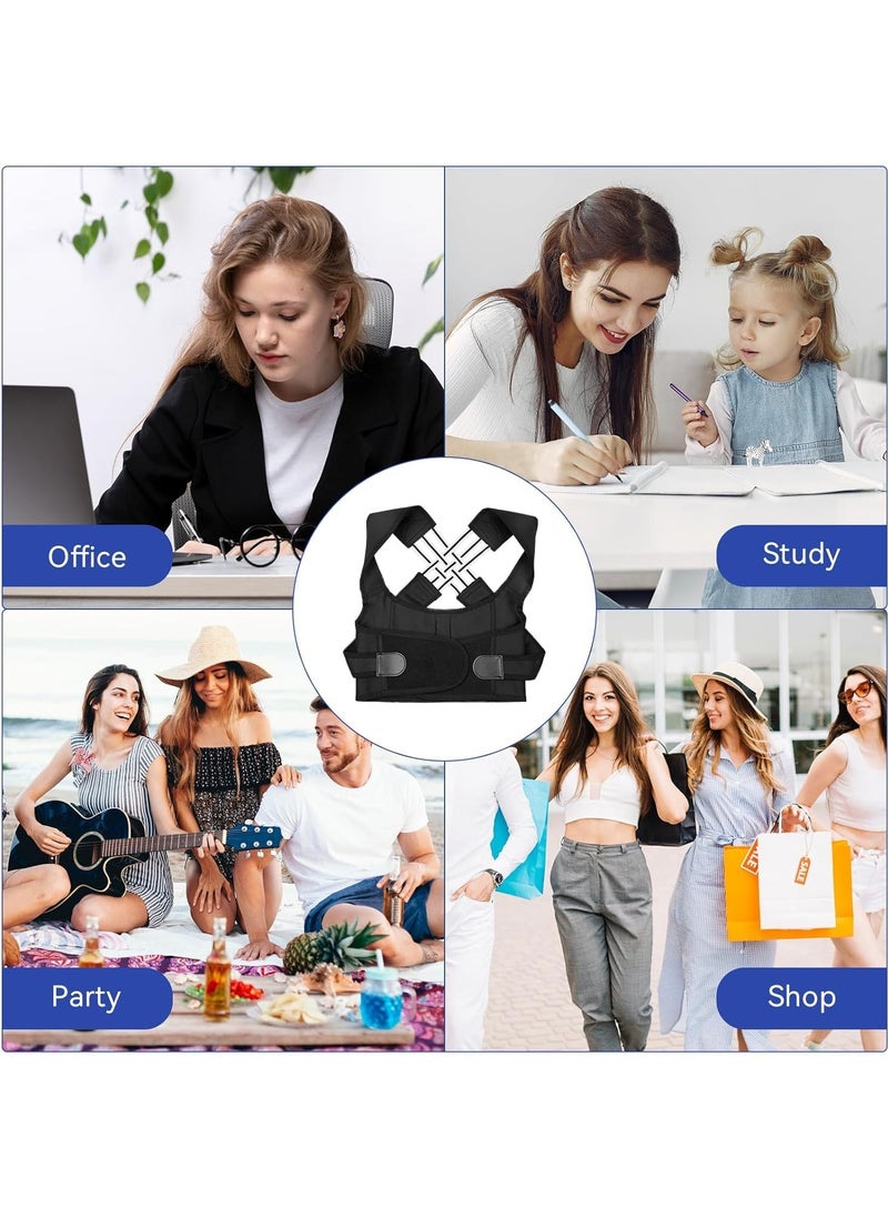 Back Brace Posture Corrector, Breathable Lightweight Strong Back Support Elastic Shoulder Back Straightener Posture Corrector for Keep Your Back Straight (M)