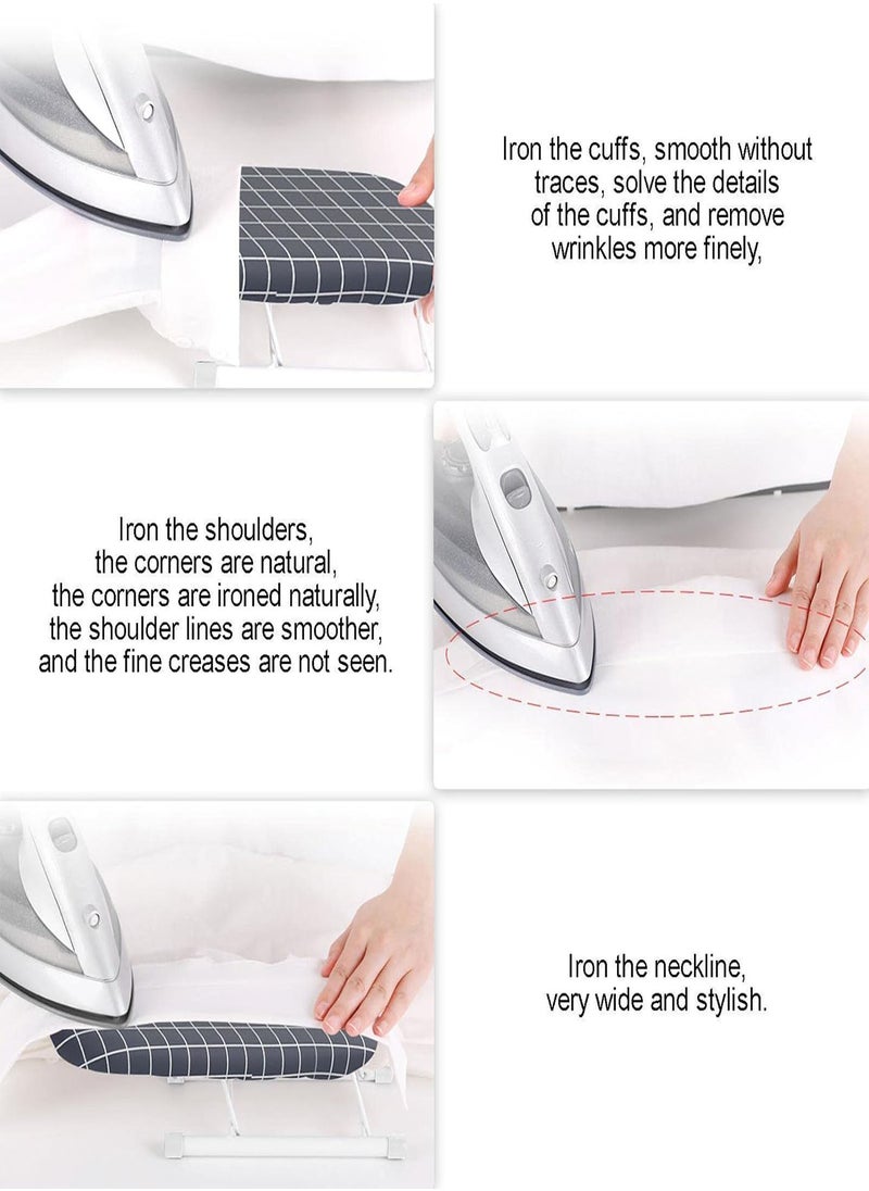 Sleeve Ironing Board, Table Ironing Board, Small Ironing Board for Table Top, Foldable, Ironing Board, Small for Steam Ironing Station for Shirts and Trouser Legs, Practical Ironing Aid, 28x10x8cm