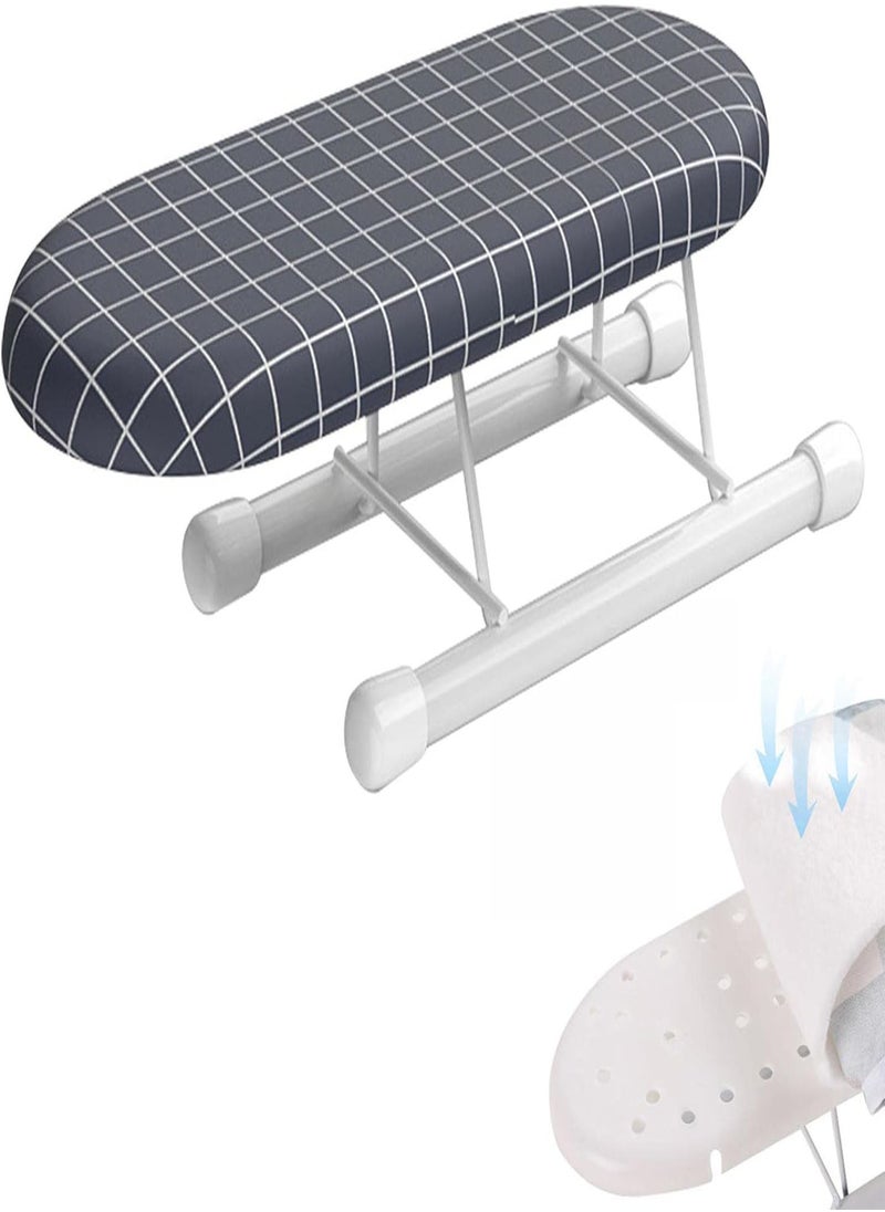 Sleeve Ironing Board, Table Ironing Board, Small Ironing Board for Table Top, Foldable, Ironing Board, Small for Steam Ironing Station for Shirts and Trouser Legs, Practical Ironing Aid, 28x10x8cm