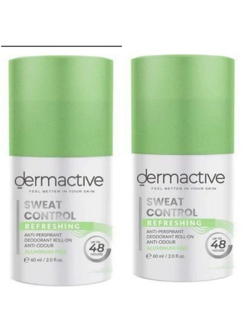 Dermactive 1+1 Roll On Offer Sweat Control Refreshing