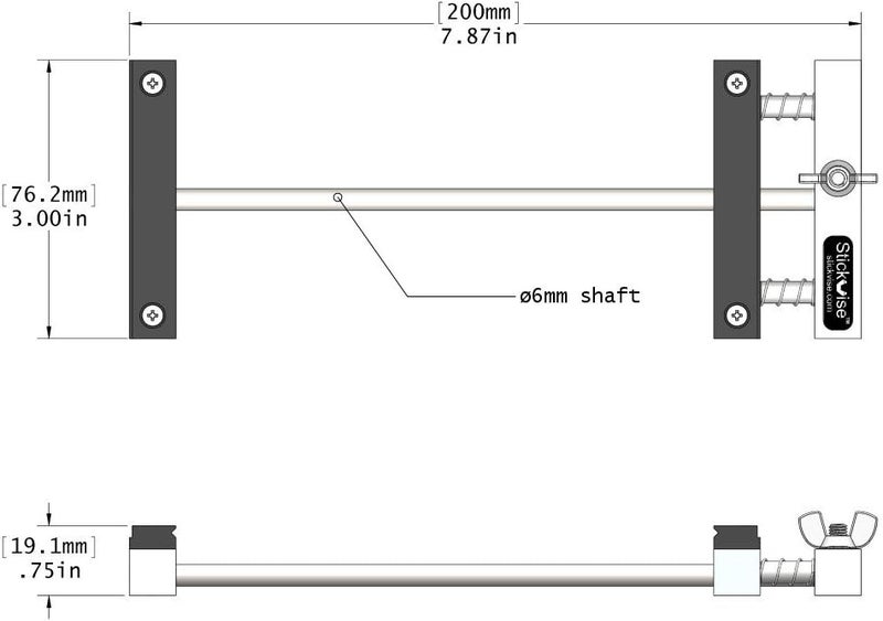 Stickvise مقبض Stickvise للدوائر المطبوعة مع فكوك نايلون قياسية - Image 3