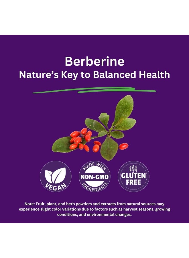 Paradise Herbs Paradise Herbs Berberine Plant Active Extract 60 Vegetarian Capsules  - Image 3