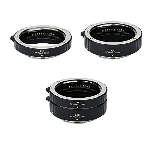 JJC RF Mount Auto Focus Macro Extension Tube Ring Set for Canon EOS R R1 R3 R5 Mark II R6 Mark III II R6 V R7 R8 R10 R50 RP R100 Mirrorless Camera Canon RF Mount Lens for Macro Photography - Image 1