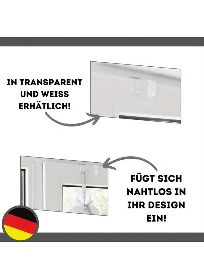 Transparent Window Hooks 20Pcs Set For Decoration Max 17Mm Folding Size - Image 4