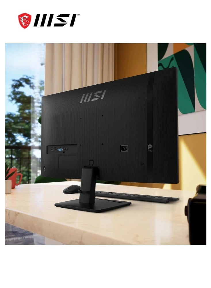 إم اس أي PRO MP275 E2 | 27 Inch 1920 x 1080 Full HD Desktop Monitor | IPS Panel, Borderless, 120 Hz | Eye-Friendly, Built-in Speakers, Tilt-Adjustable | HDMI, DisplayPort, VGA Port, VESA Mountable | Black | 9S6-3PD3CM-001 - Image 4