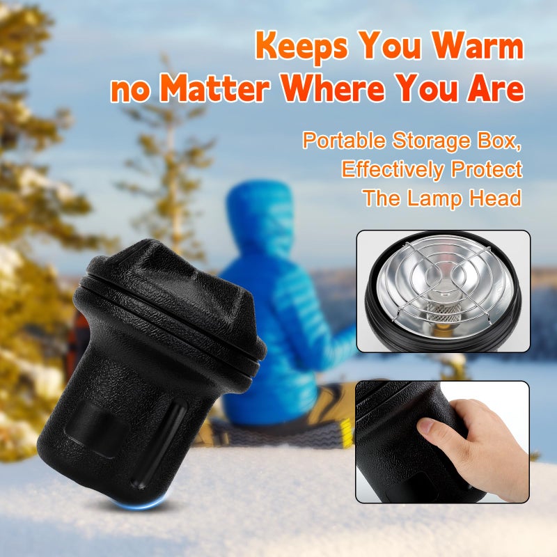 EffiMate Propane Heater for Camping, Outdoor Space Patio Garage Heaters, Portable Camping Gas Heater with Reinforced Base Propane Gas Tank Holder for Outdoor Camping Hiking Ice Fishing Hunting - Image 5