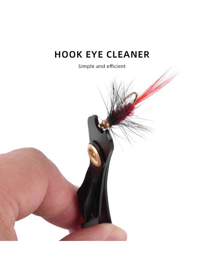 SF 2Packs 3 in 1 Fly Fishing Nipper Knot Tying Tool Black Stainless Steel Fly Line Cutter Fishing Clippers with Zinger Retractor for Fly Fishing Tapered Leader Tippet Line - Image 5