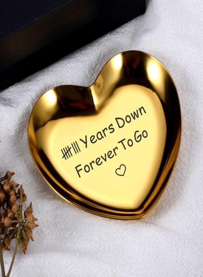 Delujouberst Bronze Gifts for 8th Anniversary 8 Year Bronze Anniversary Gifs for Him Her Wedding Anniversary Gifs Jewelry Tray for Women Girlfriend 8th Anniversary Ring Holder Gifts for Anniversary Christmas - Image 4
