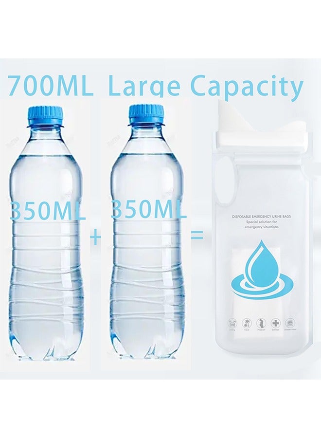 GIFT 4 PCS Disposable Urine Bag, Pee Bags for Travel, Urine Bottle, Emergency Urine Bag for Kids, 700ml Urine Bag for Travel Traffic Jams Outdoors Long-Distance Transport,Camping Toilet, Pee Bottles  - Image 3