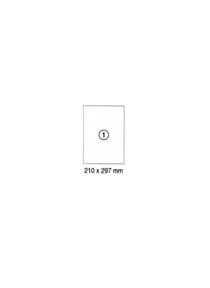 Excellent Delight XEL-LENT Laser & Inkjet A4 Labels NO 1 (210MMX297MM)100 Sheets  - Image 2