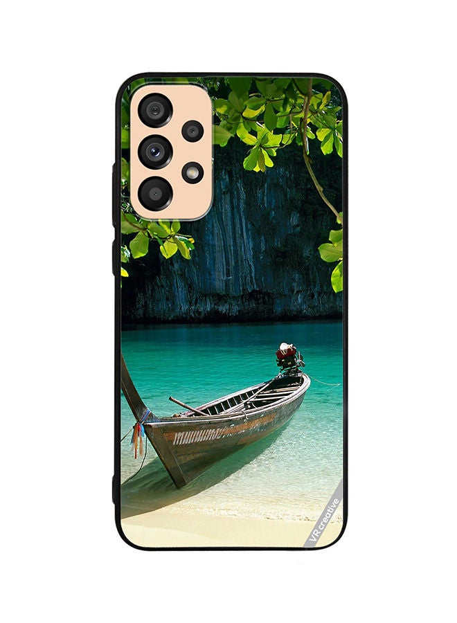 VR CREATIVE Protective Case Cover For Samsung Galaxy A72 Boat Lake Design  Multicolour - Image 1