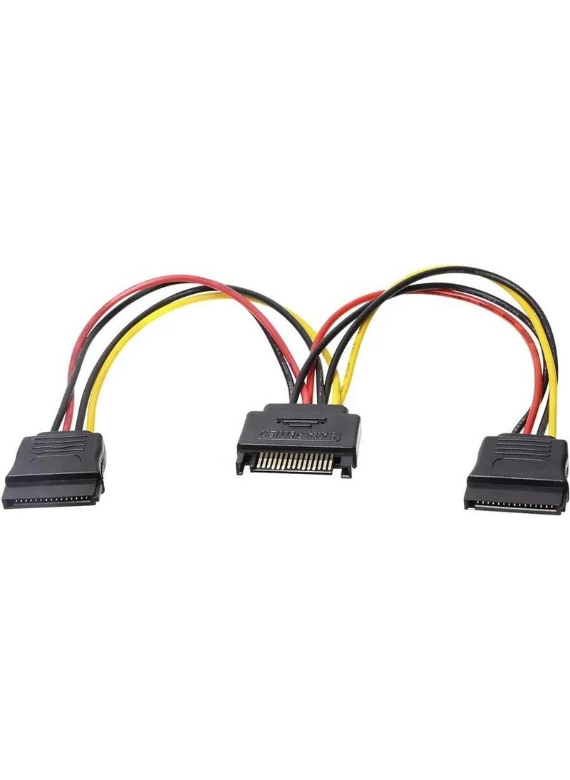 PrimeX Plus - PX-4426 Sata To Sata Multiplexer, Sata Pin Female-2 Port Sata Male Multiplexer, Sata Y Cable Splitter HDD Connection Cable - Image 1