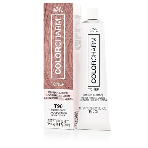 COLORCHARM Permanent Cream Toner Neutralize Brass Free of AnimalDerived Ingredients Parabens Gluten Free T96 Muted Rose 2 oz - Image 2