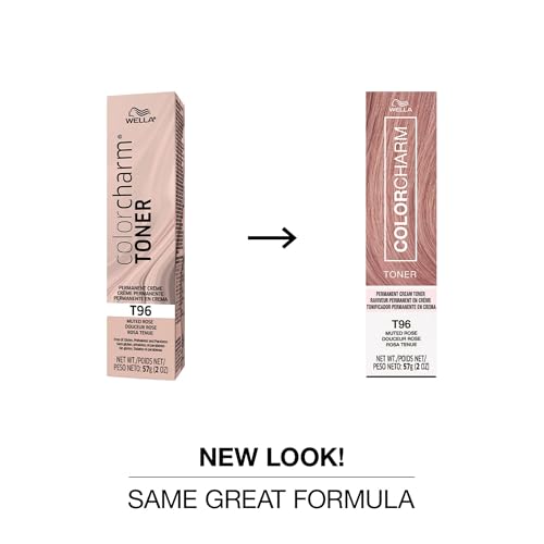 COLORCHARM Permanent Cream Toner Neutralize Brass Free of AnimalDerived Ingredients Parabens Gluten Free T96 Muted Rose 2 oz - Image 5