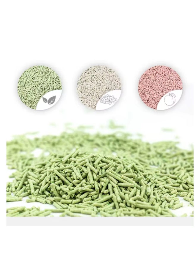 TaoTaoPets 2 Packs Upgrade Tofu Litter,Ultra Absorbent , Dust-Free, Less Scattering 6L (Greentea scent) - Image 3
