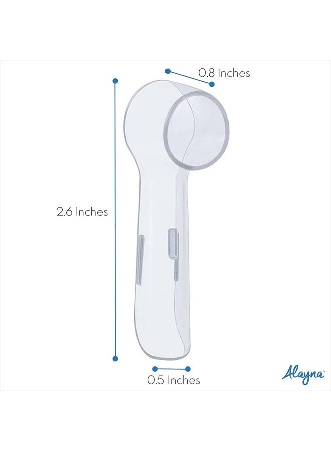 Alayna Compatible Replacement Brush for Oral B Head Protection Cover Caps – Keep Your Electric Toothbrush Heads Dust & Germ Free- Great for Travel & Everyday Use - Image 4