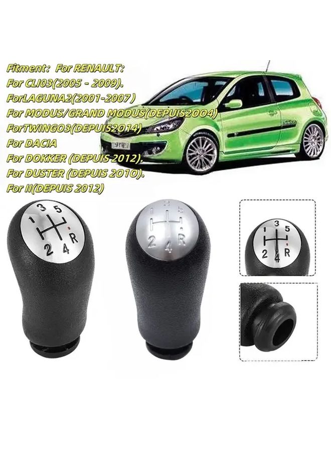 5 Speed Car Gear Shift Knob Glossy Red Dot for Scenic MK2 Megane 2 MK2 Clio III MK3 - Image 1