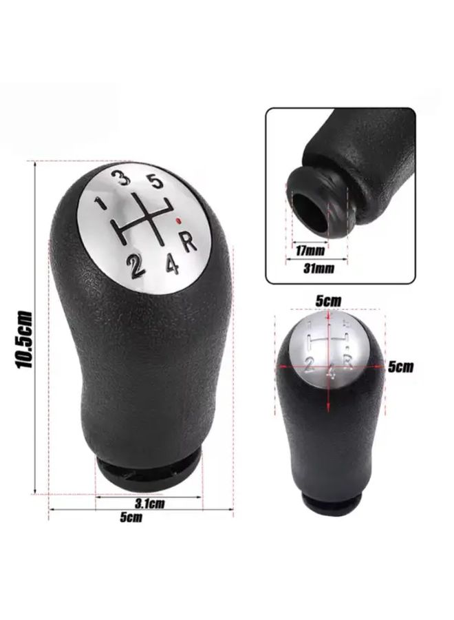 5 Speed Car Gear Shift Knob Glossy Red Dot for Scenic MK2 Megane 2 MK2 Clio III MK3 - Image 2
