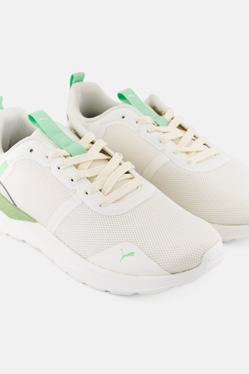 PUMA Women Closed Core Progressive Lace Up Running Shoes, Off White - Image 3