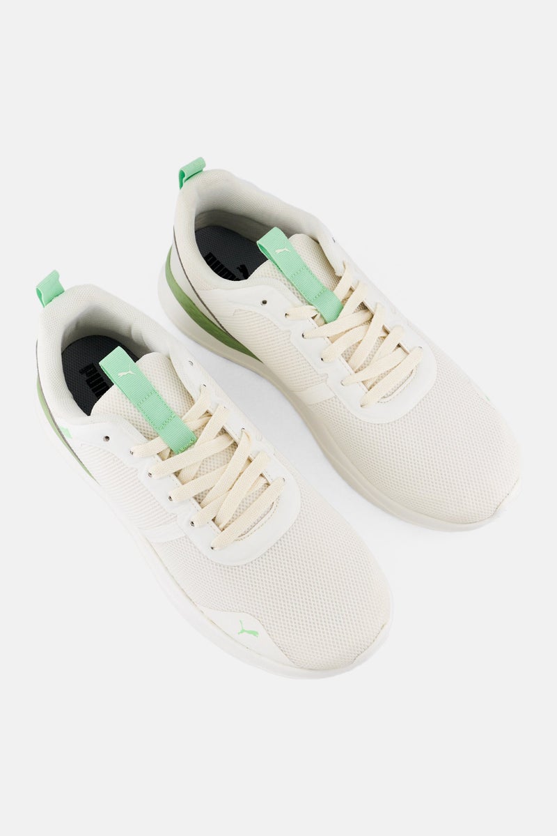 PUMA Women Closed Core Progressive Lace Up Running Shoes, Off White - Image 4
